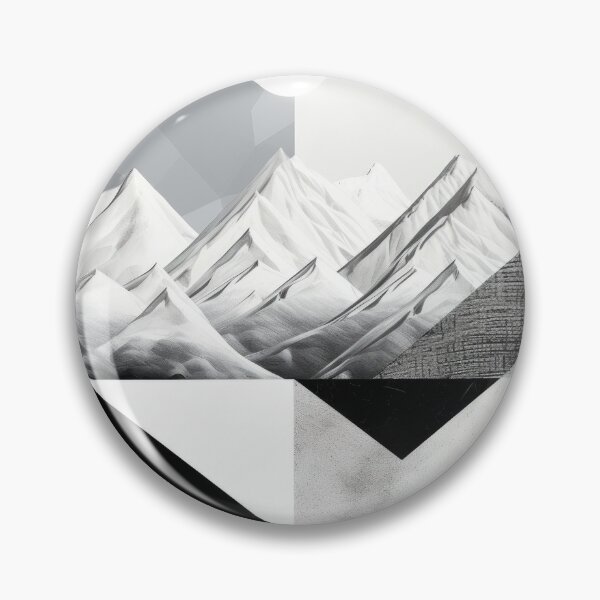 Artikelvorschau, Entdecken Sie "Simplistic & Minimalistic Snowy Winter Alps" mit Bauhaus-Flair entworfen und verkauft von ArtificialGenes.