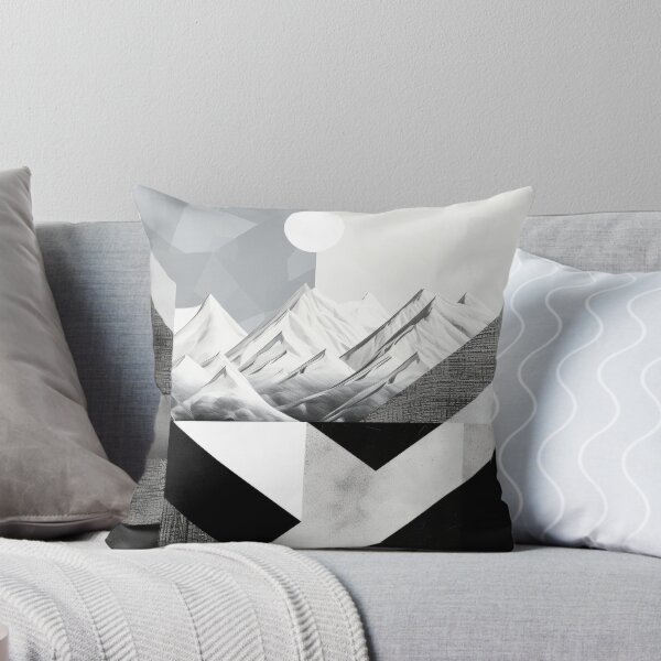 Item preview, Explore "Simplistic & Minimalistic Snowy Winter Alps" with Bauhaus Flair designed and sold by ArtificialGenes.