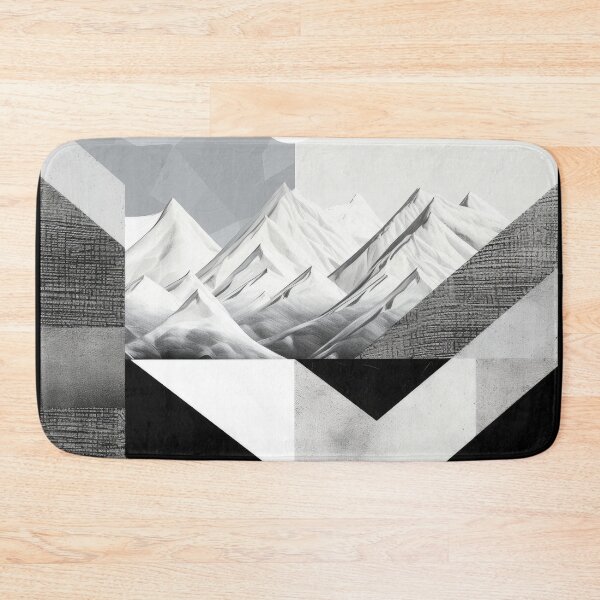 Artikelvorschau, Entdecken Sie "Simplistic & Minimalistic Snowy Winter Alps" mit Bauhaus-Flair entworfen und verkauft von ArtificialGenes.