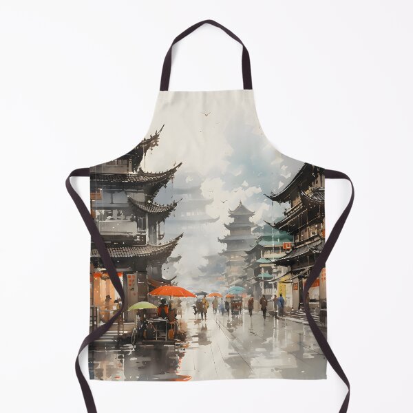Item preview, Chinese ink wash city designed and sold by MarkBobo.