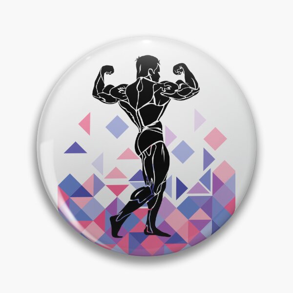 Item preview, Retro Bodybuilder Twisted Double Bicep Pose designed and sold by Sturdust.