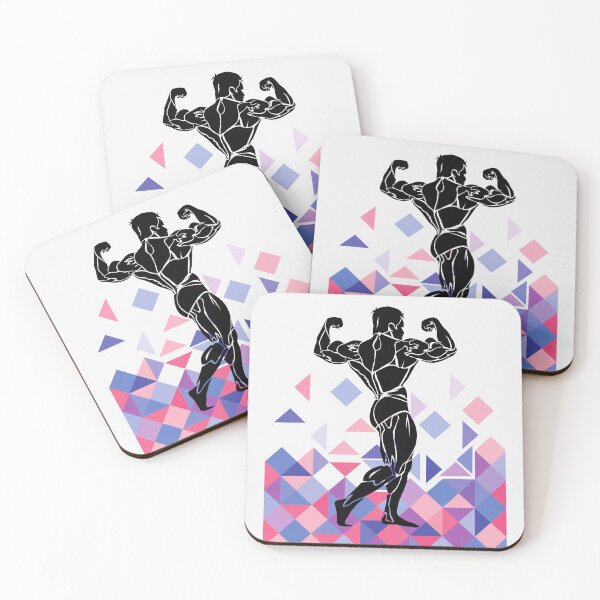 Item preview, Retro Bodybuilder Twisted Double Bicep Pose designed and sold by Sturdust.
