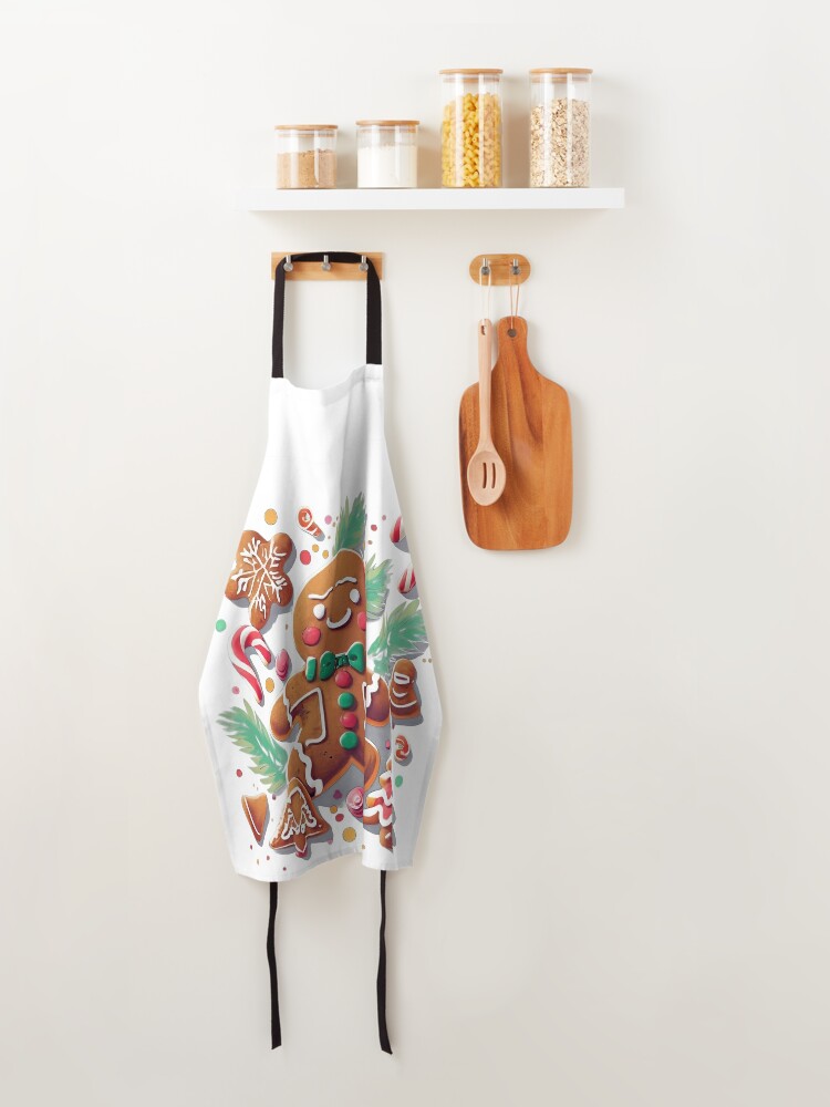 Discover Gingerbread Cookie Christmas Kitchen Apron