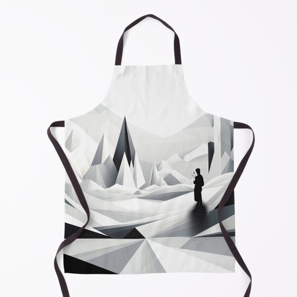 Artikelvorschau, Entdecken Sie "Simplistic & Minimalistic Snowy Winter Alps" mit Bauhaus-Flair entworfen und verkauft von ArtificialGenes.