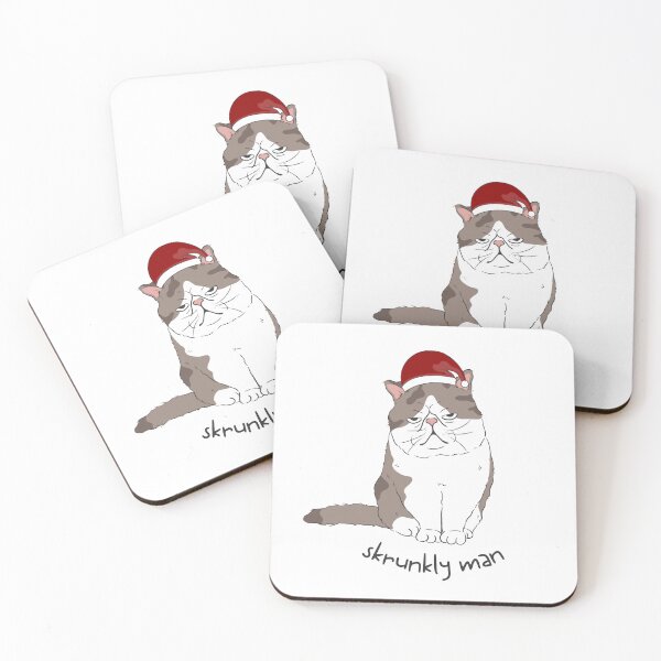 Item preview, "Skrunkly Man" Christmas Santa Cat Meowy Catmas designed and sold by pepperspals.