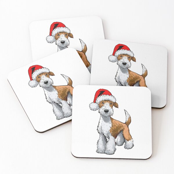 Item preview, Wire Haired Fox Terrier Christmas designed and sold by imftrading.