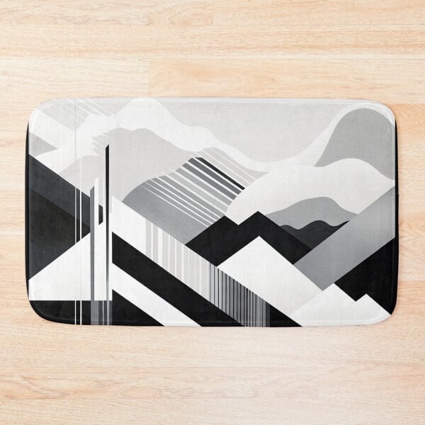 Artikelvorschau, Entdecken Sie "Simplistic & Minimalistic Snowy Winter Alps" mit Bauhaus-Flair entworfen und verkauft von ArtificialGenes.