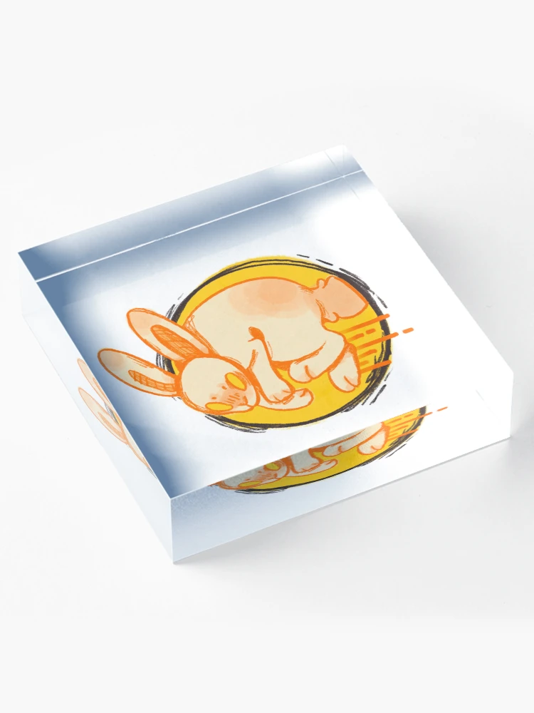 Thumbnail 4 of 5, Acrylic Block, Frantic Rabbit designed and sold by LetteSpaghetti.
