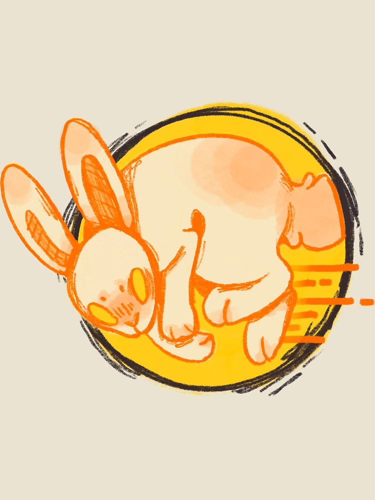 Thumbnail 4 of 4, Relaxed T-Shirt, Frantic Rabbit designed and sold by LetteSpaghetti.