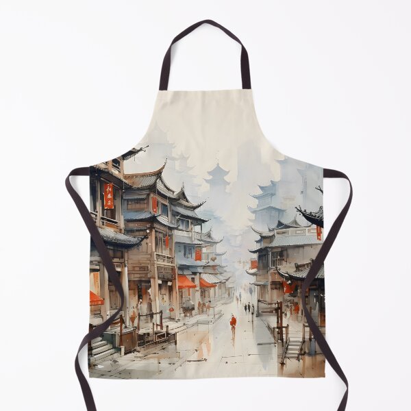 Item preview, Traditional Chinese ink wash city designed and sold by MarkBobo.