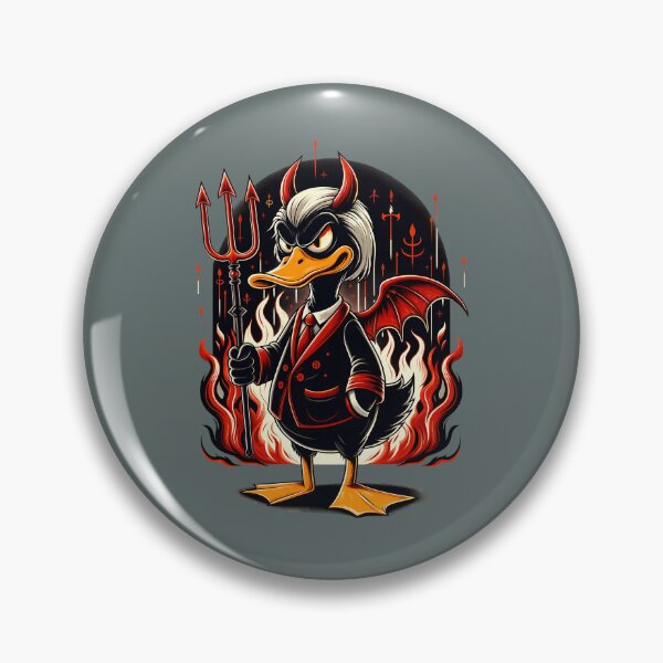 Item preview, Devil duck with a pitchfork designed and sold by slothsandducks.