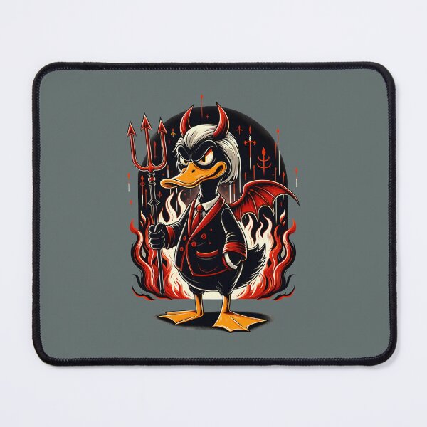 Item preview, Devil duck with a pitchfork designed and sold by slothsandducks.