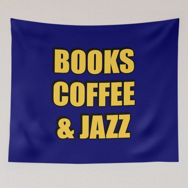 Item preview, Books coffee and Jazz  designed and sold by Inspirationmotivation.