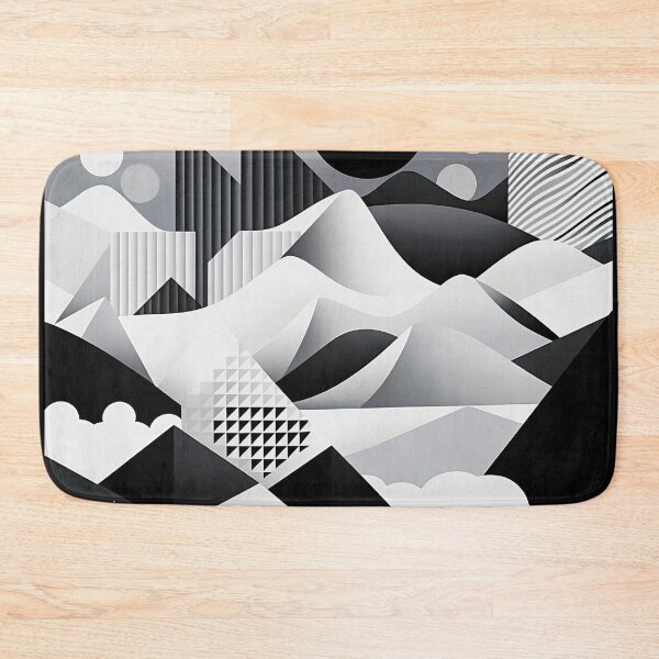 Artikelvorschau, Entdecken Sie "Simplistic & Minimalistic Snowy Winter Alps" mit Bauhaus-Flair entworfen und verkauft von ArtificialGenes.