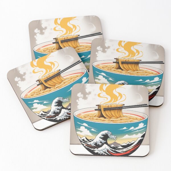 Item preview, Bowl of Ramen Soup with Angry Waves - The Great Wave off Kanagawa Katsushika Hokusai designed and sold by Butler in the Home.
