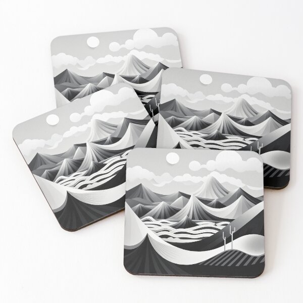 Artikelvorschau, Entdecken Sie "Simplistic & Minimalistic Snowy Winter Alps" mit Bauhaus-Flair entworfen und verkauft von ArtificialGenes.