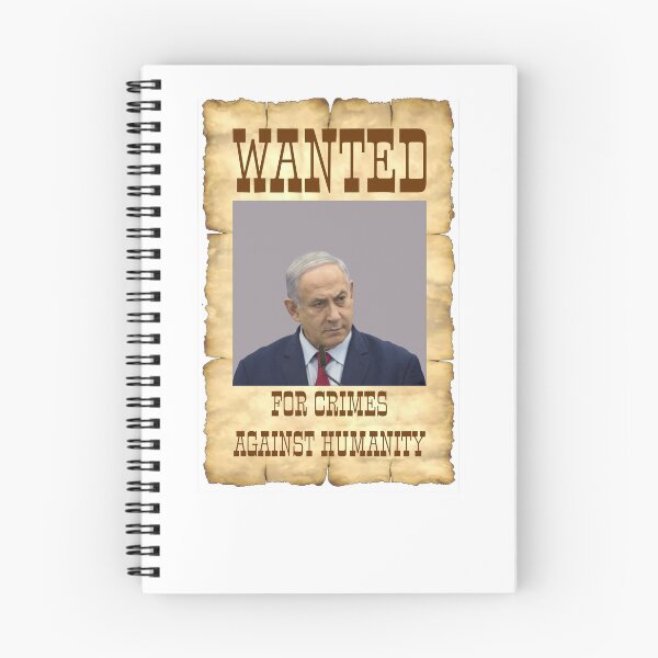 Item preview, Wanted Benjamin Netanyahu Behind Bars designed and sold by BlackMoneyTees.