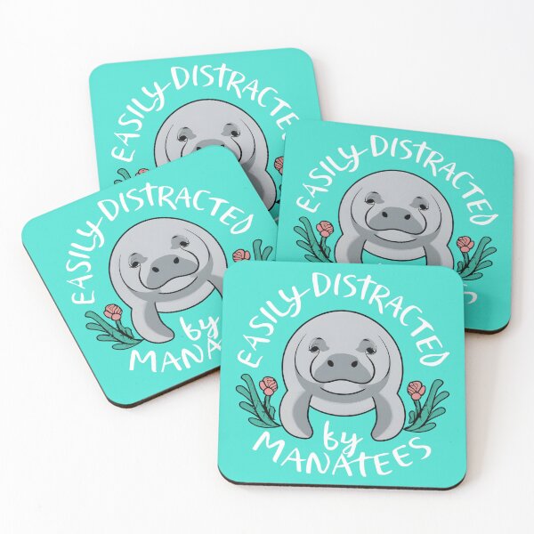 Item preview, Dive into Serenity with our "Easily Distracted by Manatees" Design designed and sold by SandbarTees.