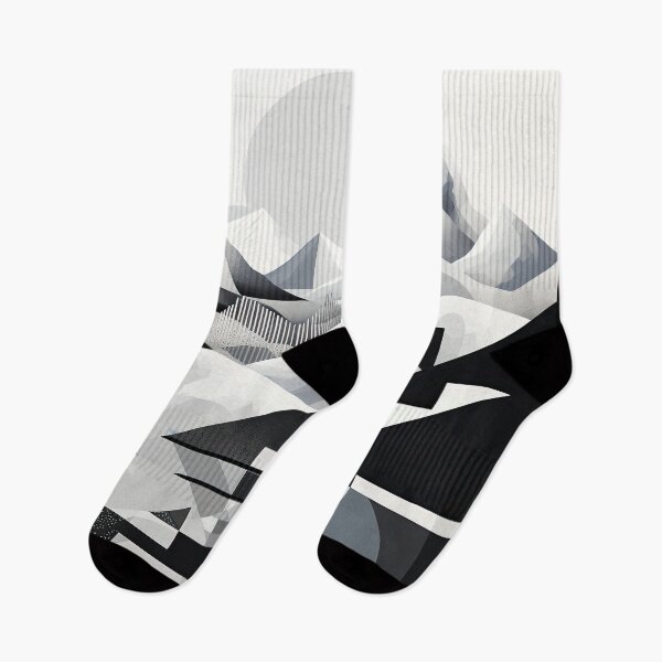 Item preview, Explore "Simplistic & Minimalistic Snowy Winter Alps" with Bauhaus Flair designed and sold by ArtificialGenes.