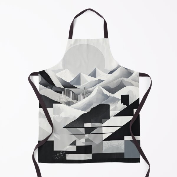 Artikelvorschau, Entdecken Sie "Simplistic & Minimalistic Snowy Winter Alps" mit Bauhaus-Flair entworfen und verkauft von ArtificialGenes.