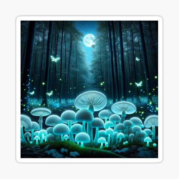 Item preview, glowing forest designed and sold by ArtFlow1.