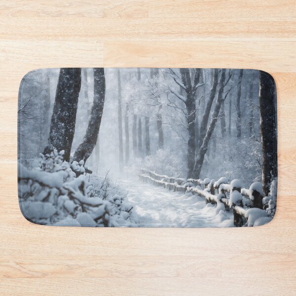 Item preview, A path in the winter forest designed and sold by twisted-dot.
