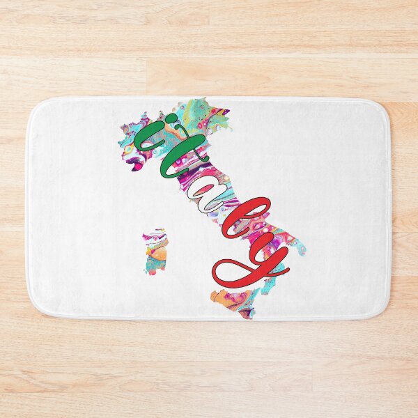 Item preview, Italy Flag Map Colorful -  designed and sold by PurpleLoveStore.