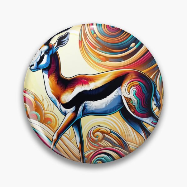 Item preview, Springbok with Abstract Patterns designed and sold by TrendingBait.