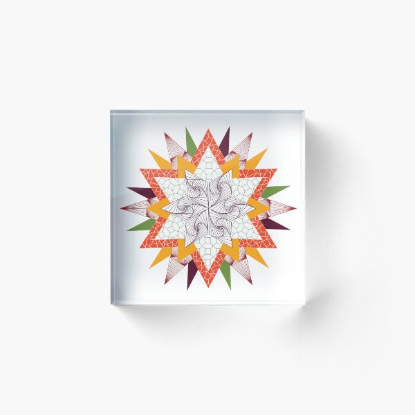 Item preview, Colores De Otoño Estrella Flor - Geométrica designed and sold by DHTDesigns.