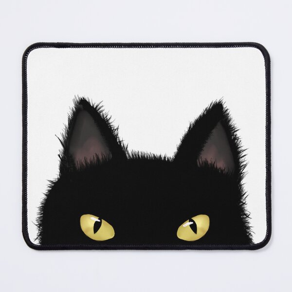 Item preview, Simple Black Cat  (White Background) designed and sold by ClearAndHappy.