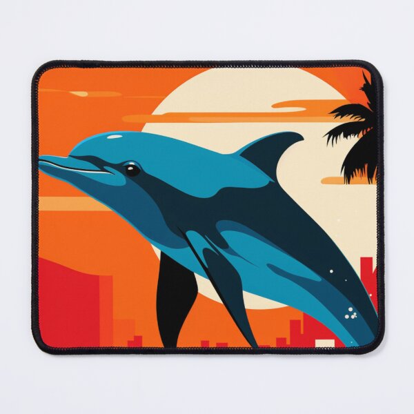 Item preview, Sunset Dolphin Modern Pop Art designed and sold by TheWildFlix.