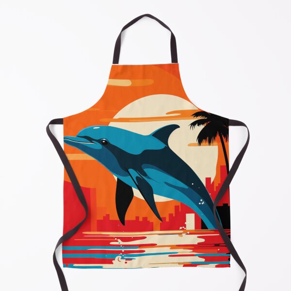 Item preview, Sunset Dolphin Modern Pop Art designed and sold by TheWildFlix.
