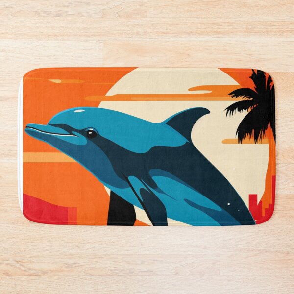 Item preview, Sunset Dolphin Modern Pop Art designed and sold by TheWildFlix.