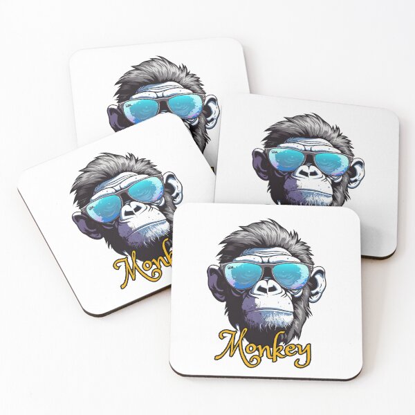 Item preview, Scary gorilla, monkey with glasses designed and sold by NaaEchDesign ⭐⭐⭐⭐⭐.