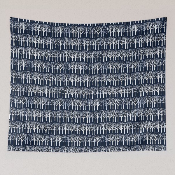 Item preview, Simple Background Dark Blue A Few White Trees designed and sold by Michele Bergh.