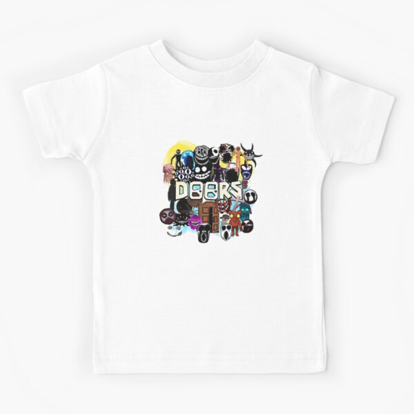 DOORS - Monsters HORROR Ghost Roblox Scary  Kids T-Shirt for Sale
