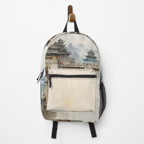 Item preview, Traditional Chinese ink wash city and natural view designed and sold by MarkBobo.