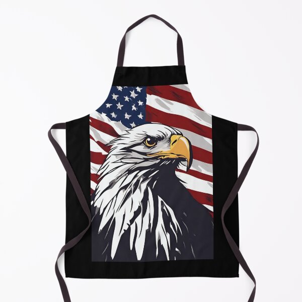 Item preview, Bald Eagle with American Flag Art: A Symbol of Freedom designed and sold by FunArtDesigns00.