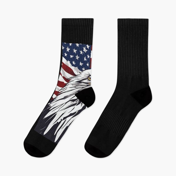 Item preview, Bald Eagle with American Flag Art: A Symbol of Freedom designed and sold by FunArtDesigns00.