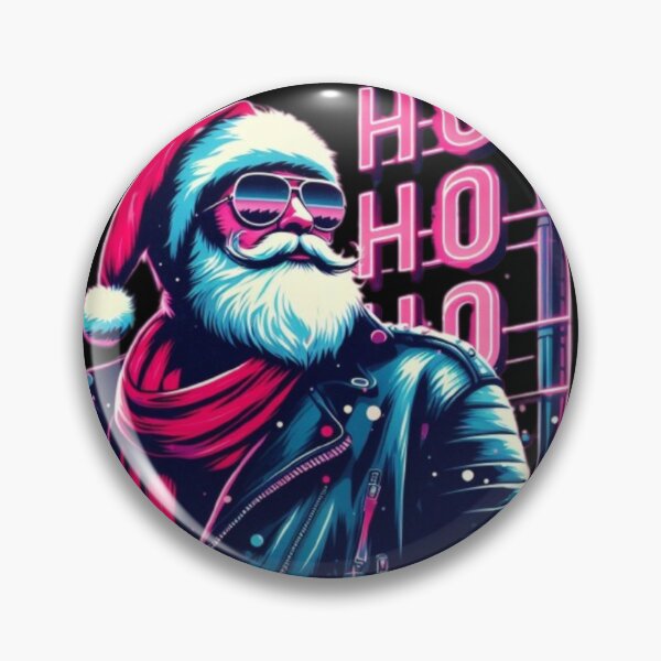 Item preview, Synthwave Retrowave Futuresynth Santa Claus Ugly Christmas designed and sold by RunThatApparel.