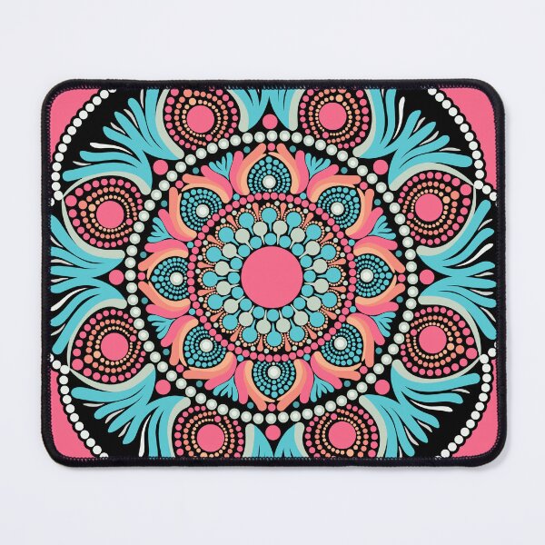 Item preview, Ultra Red Sunset on Sea Dot Mandala designed and sold by Triplicate Limited.