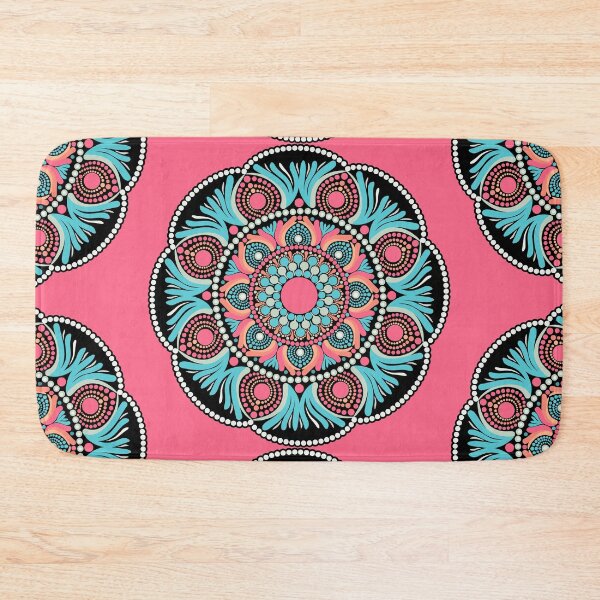 Item preview, Ultra Red Sunset on Sea Dot Mandala designed and sold by Triplicate Limited.