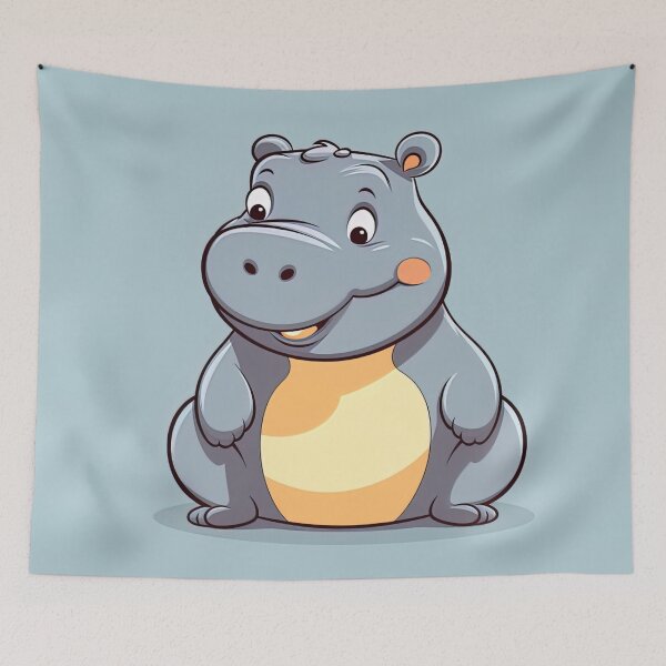 Item preview, Hippo | cute style designed and sold by ComicsFactory.