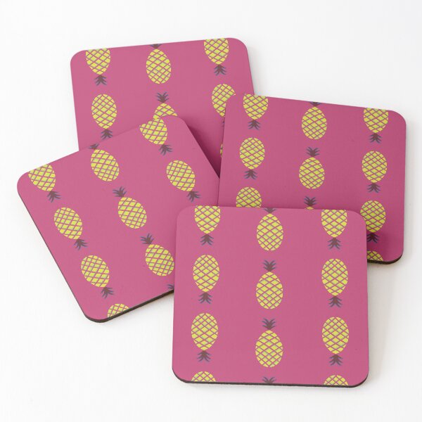 Item preview, Pink background with yellow pineapples in this super cute pattern designed and sold by SirenSeventyOne.