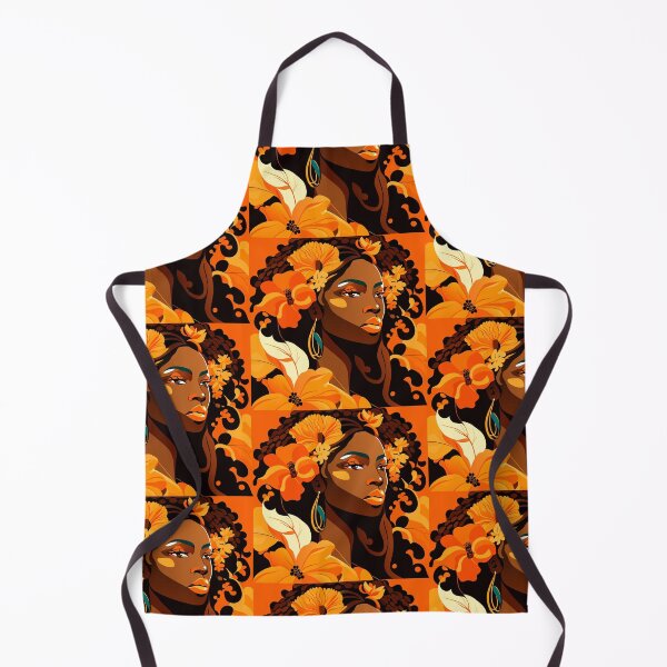 Item preview, Orange flowers lady designed and sold by lilbangdesigns.
