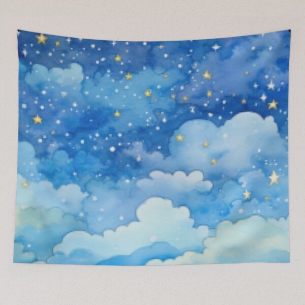 Item preview, Starry Night: Sky Full of Clouds designed and sold by LittleLuvies.