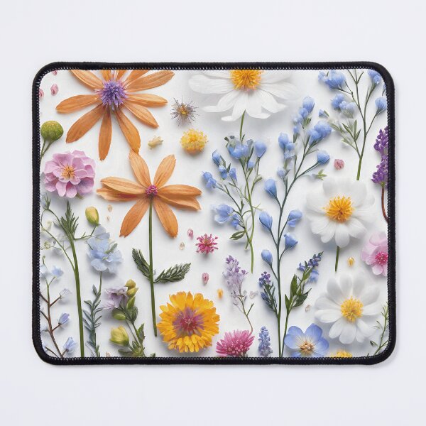 Item preview, Realistic delicate 3D wild flowers - expressive botanical pattern. designed and sold by My-fake-places.