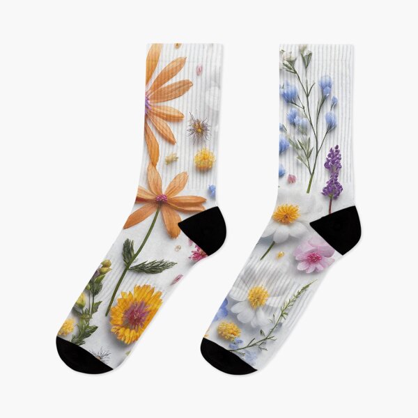 Item preview, Realistic delicate 3D wild flowers - expressive botanical pattern. designed and sold by My-fake-places.