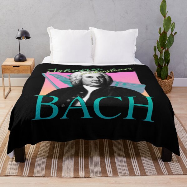 Item preview, Johann Sebastian Bach - Retro 80's Neon Synth Wave Band Tee designed and sold by blueversion.