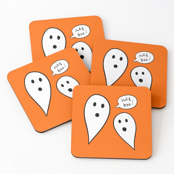 Item preview, ¡Hola, boo! Fantasmas (naranja) designed and sold by FullOfGrace Design Co..
